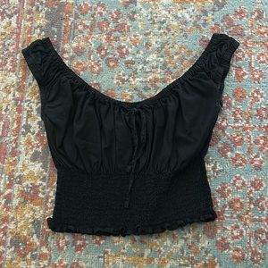 Brandy Melville Black Crop top